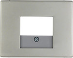 Płytka czołowa do gniazda głośnikowego i gniazda ładowania USB, stal szlachetna, K.5