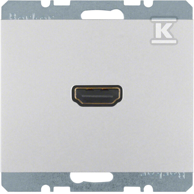 Gniazdo HDMI z przyłączem 90° alu, K.5 - 3315437003