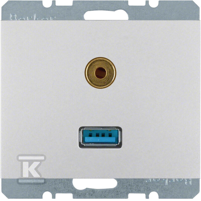 Gniazdo USB/3.5 mm audio alu, K.5 - 3315397003