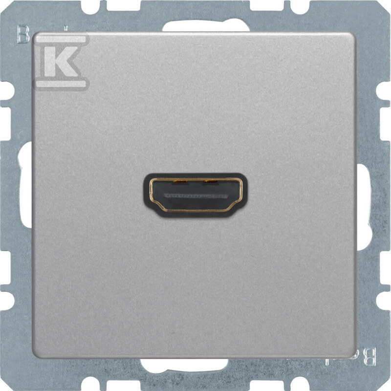 Gniazdo HDMI z przyłączem 90° alu - 3315436084