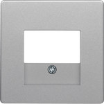 Płytka czołowa do gniazda głośnikowego i gniazda USB, alu aksamit, lakierowany, Q.X