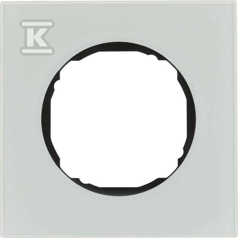 Ramka 1-krotna, szkło, biały, R.8 - 10112609