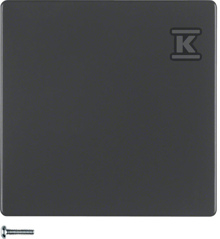 Przycisk 1-krotny, antracyt, aksamit - 85145126