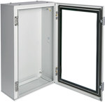 Сталевий корпус 650x400x200 mm, IP65, прозорі дверцята
