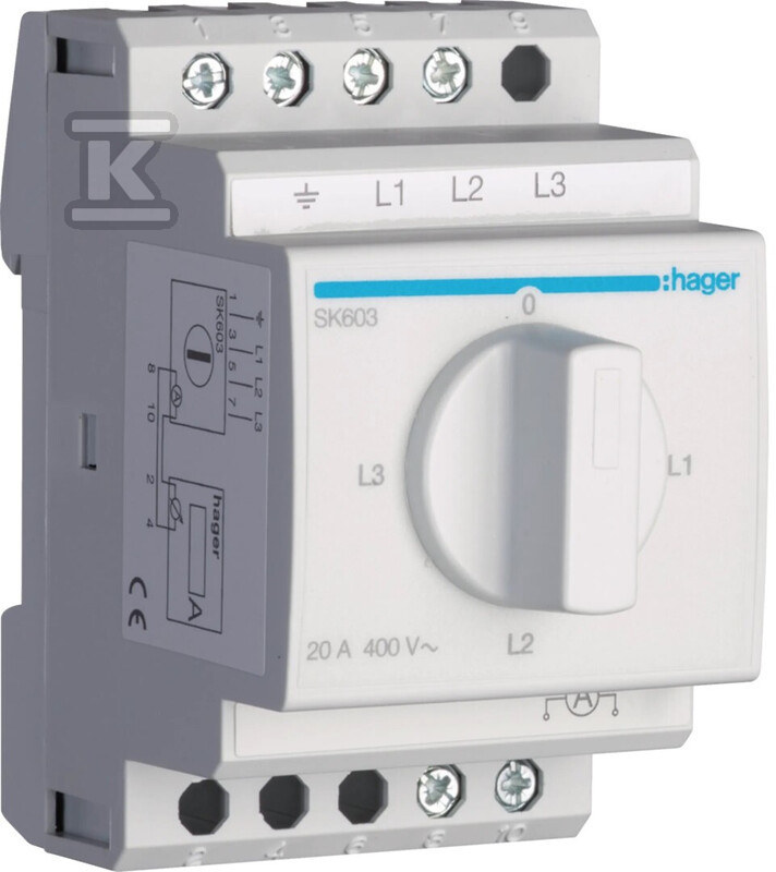 Przełącznik amperomierza 4-pozycyjny - SK603