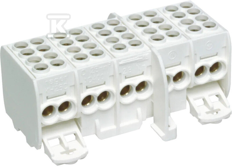 Zaciski rozgałęźne 5-polowe 2x25/2x16 - KH25C