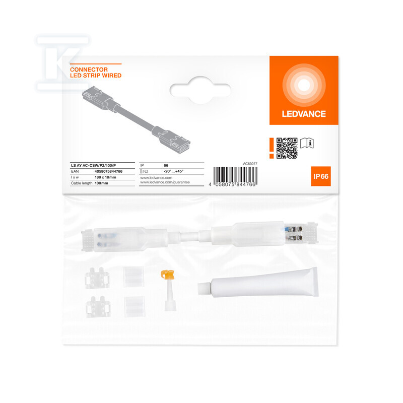 З'єднувач CONNECTOR FOR LED STRIP TO - 4058075844766