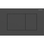 Кнопка змиву Geberit Sigma40, передня, нержавіюча сталь чорна, прямокутна