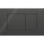 Кнопка змиву Geberit Sigma40, передня, скло чорне, прямокутна