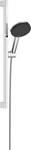 Zestaw prysznicowy 125 3 strumieniowy EcoSmart z drążkiem Unica E Puro 65 cm EasySlide Raindance Alive Select S chrom