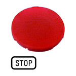 Вставка кнопки, плоска червона, з опцією M22-XD-R-GB0