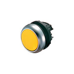 Привід M22-DRL-Y плоска підсвічена жовта кнопка без самоповернення