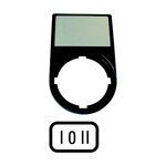 Табличка M22S-ST-X93 описова I-0-II 50x30mm чорна