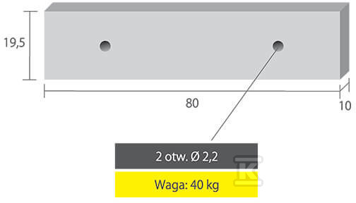 Parking beam B-80 - 2313