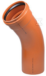 PVC elbow 200x200/45 class N - 3023720