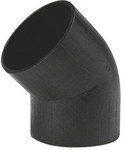 Elbow 56x56/45 black Quickstream