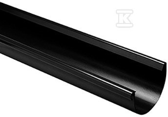 Gutter 160 160x2000, Black PVC canyon - 3043602