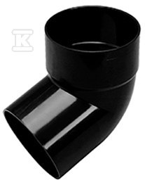 Single socket 50x50/67 elbow, PVC - 3024191