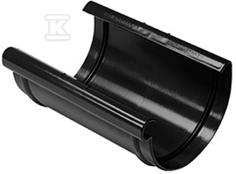 Gutter connector 75, PVC canyon black - 3043703