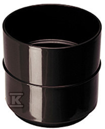 Złączka rury 50, Kanion PVC brąz - 3024106