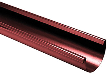 Gutter 130 130x3000, Brick-red PVC - 3021484