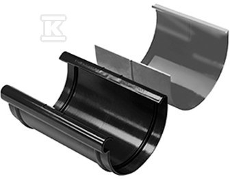 Gutter connector 100 with insert, PVC - 3021649