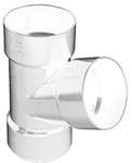 Tee 75x75x75/67, Canyon PVC white