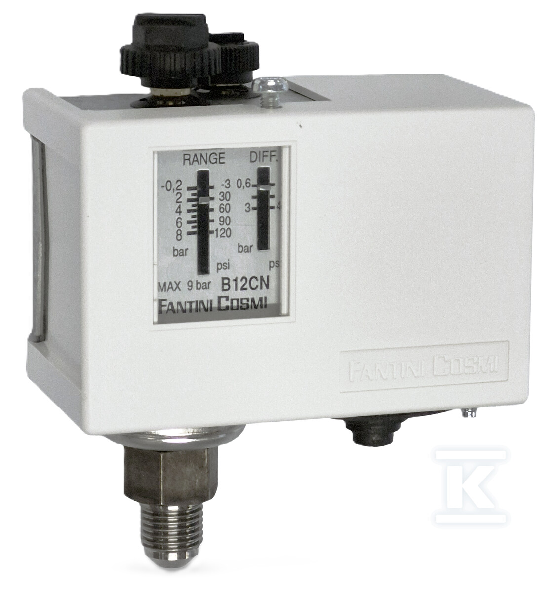 Presostat B12CN4 zakres -02..8bar G - B12CN4
