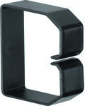 Cable clamp BA6 60x60, black