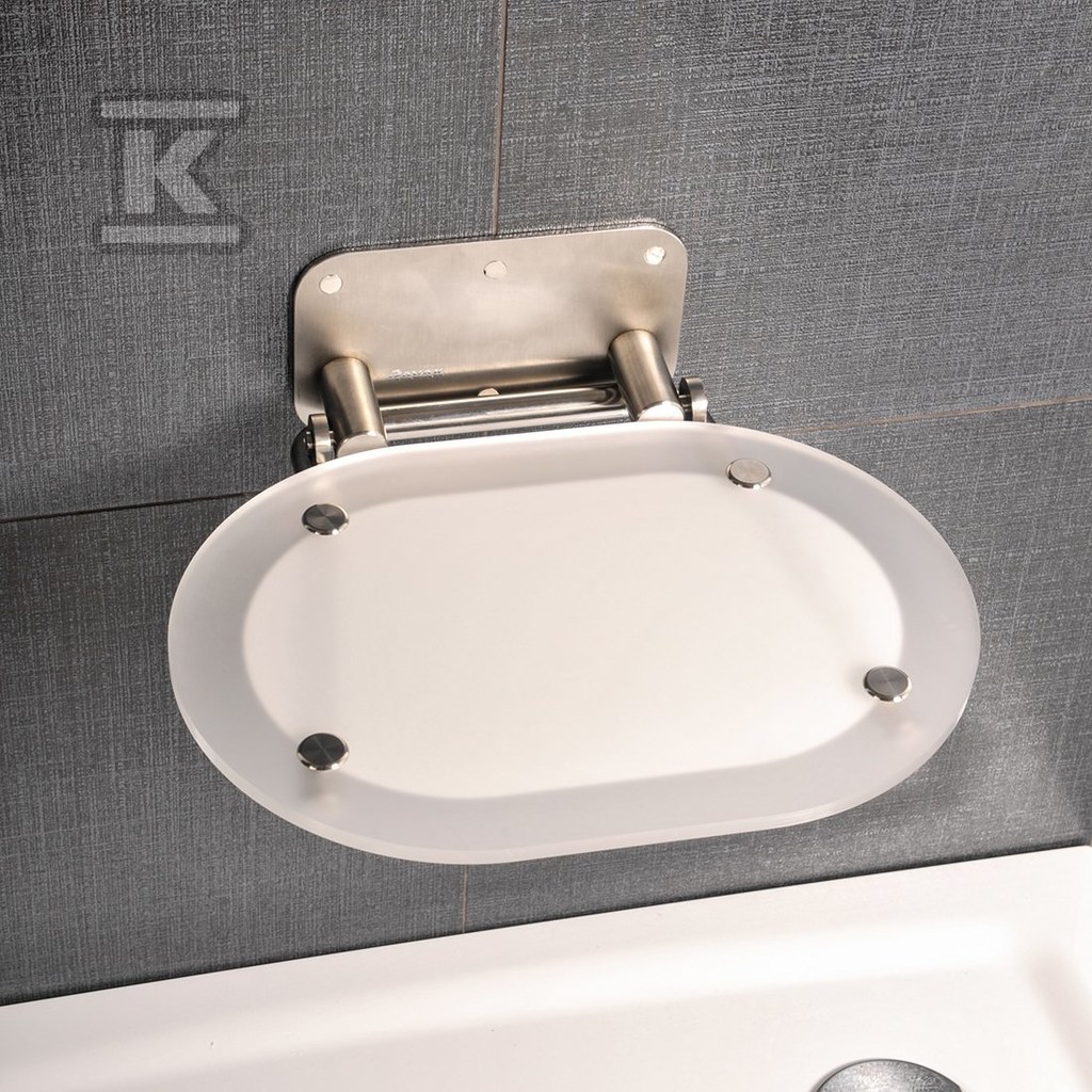 Chrome Clear / stainless shower seat - B8F0000029