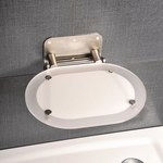 Chrome Clear / stainless shower seat