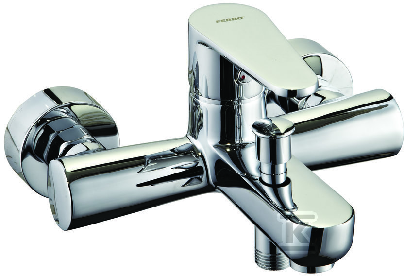 ALGEO wall-mounted bath mixer, chrome - BAG1