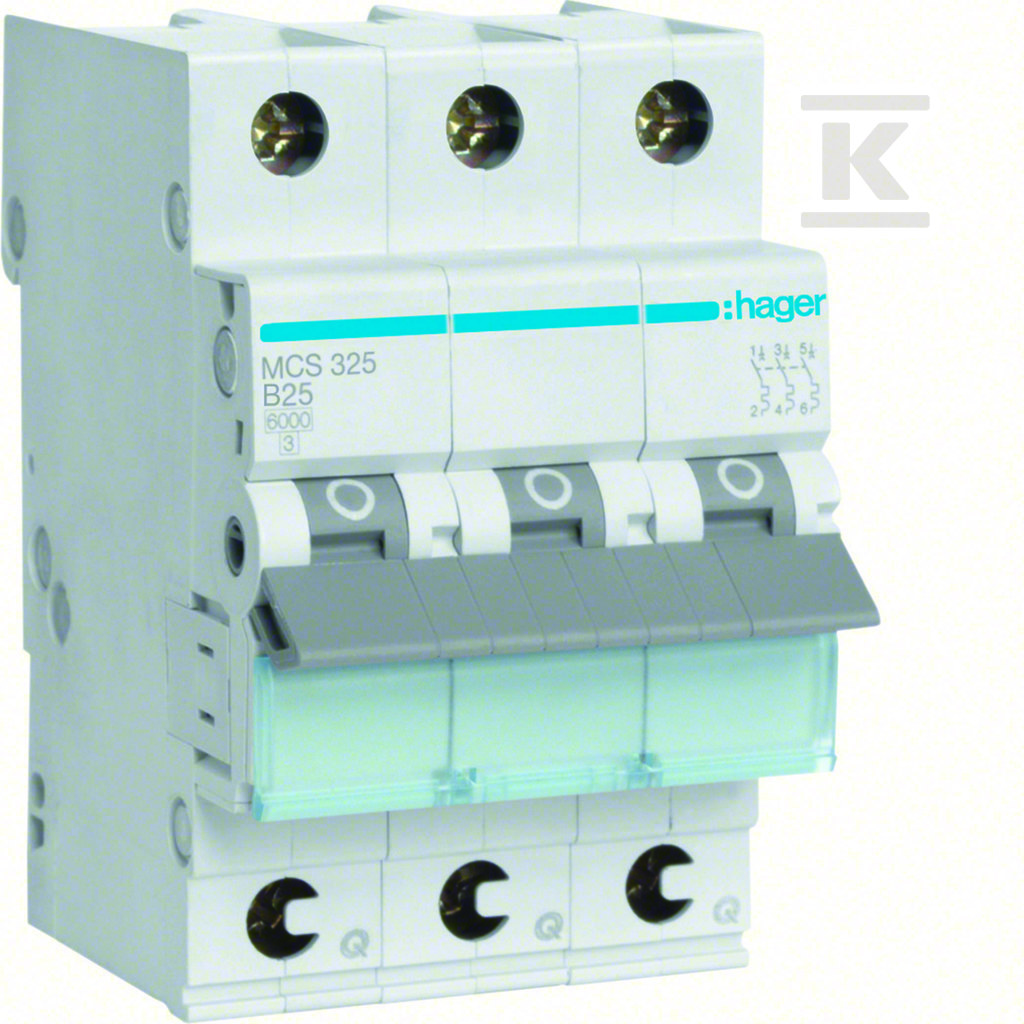 Wyłącznik nadprądowy Icn=6000A 3P C 25A - MCS325