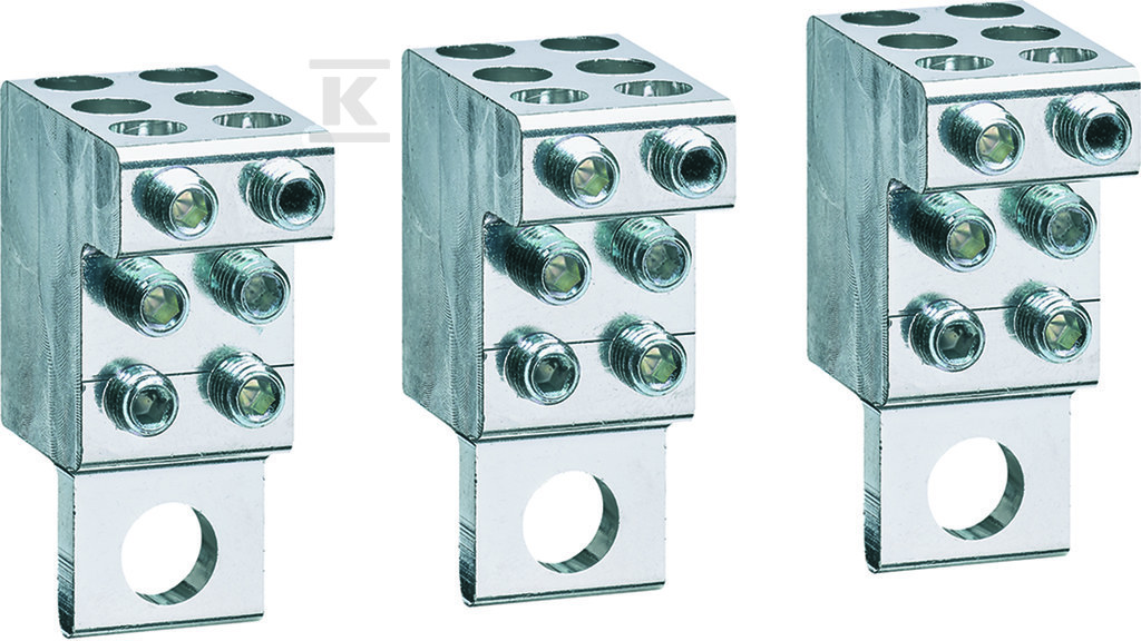 Zaciski P160 Cu/Al 3P 6x4-25 mm - HYS155H