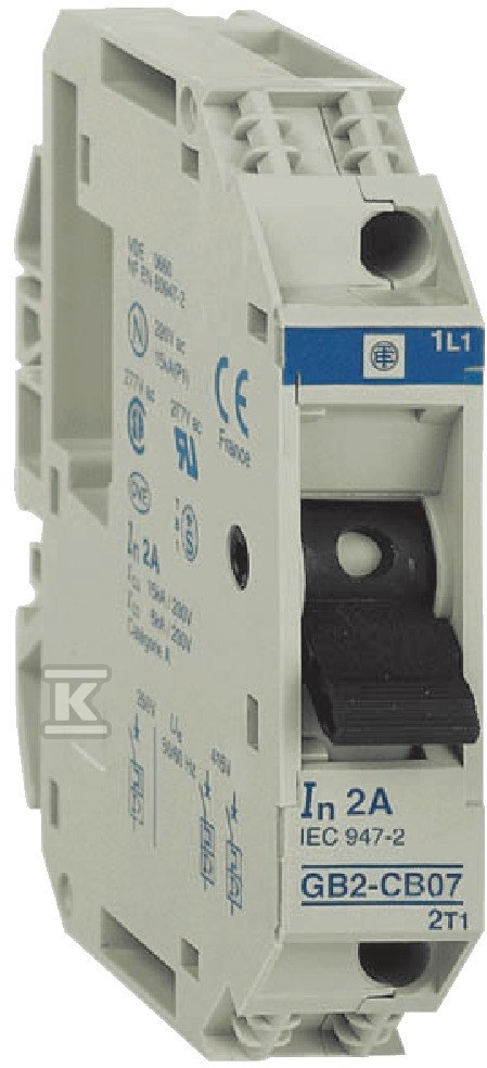 Wyłącznik silnikowy miniaturowy GB 1A - GB2CB06