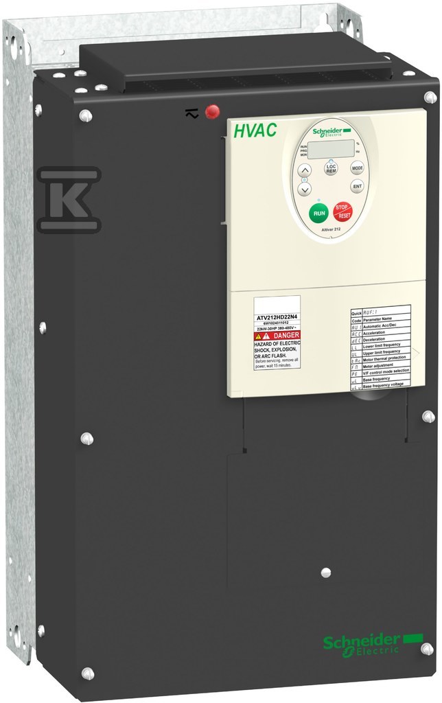 Altivar 212 HVAC 3 ~ 400VAC 22.0kW IP21 - ATV212HD22N4