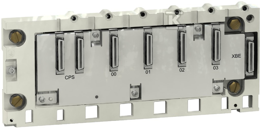 Płyta typu Rack, 4 otwory, montaż - BMXXBP0400