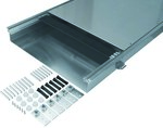 Kanał współpoziomy wanna stalowa BKW 600x(90-130) mm stal, TEHALIT.BK