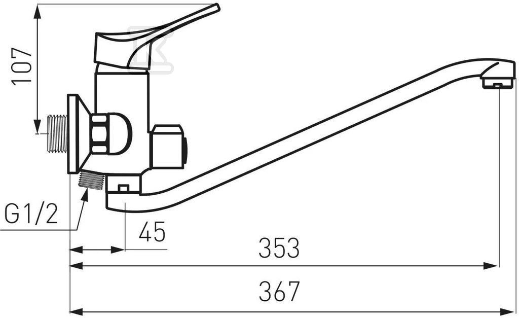 Bateria umywalkowo-wannowa STILLO - BSL55A