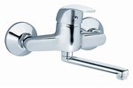 VASTO wall-mounted washbasin mixer, chrome