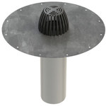 Roof drain made of acid-resistant steel, model C Ø 110 (length 350 mm)