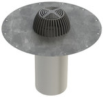 Roof drain made of acid-resistant steel, model C Ø 160 (length 350 mm)