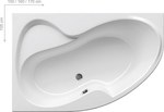 ROSA II corner bath 170x105 L white