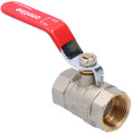 Standard nickel plated ball valve with a gland, PN16, 3/4" PN16 with steel lever, N-N version, 16 bar/120C