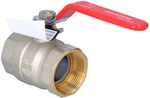 Standard nickel-plated ball valve with a gland, PN16, 1 1/2" PN16 with steel lever, N-N version, 16 bar/120C