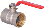 Standard nickel-plated ball valve with a gland, PN16, 1 1/4" PN16 with steel lever, N-N version, 16 bar/120C