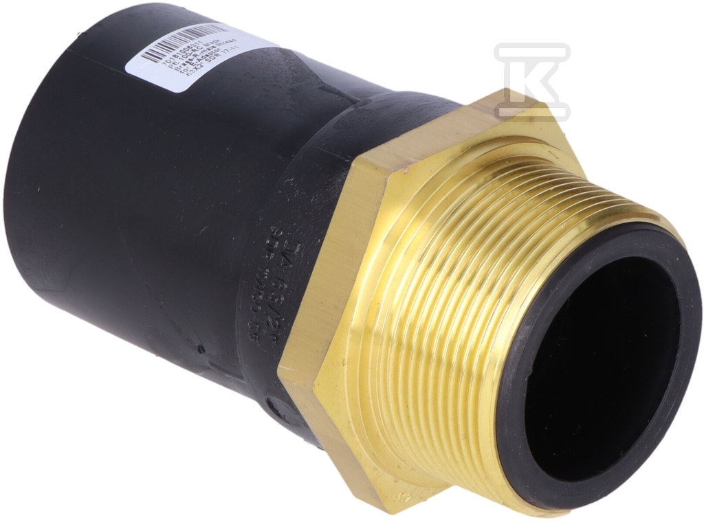 Brass electrofusion adapter GZ 63X2 - 25181006311