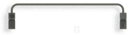 Grzejnik łazienkowy WARP T 1110/500, - WGWAT111050KMGRSX