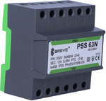 Einphasentransformator PSS 63N 230/12V IP30 für DIN TH-35-Schiene im Modulgehäuse