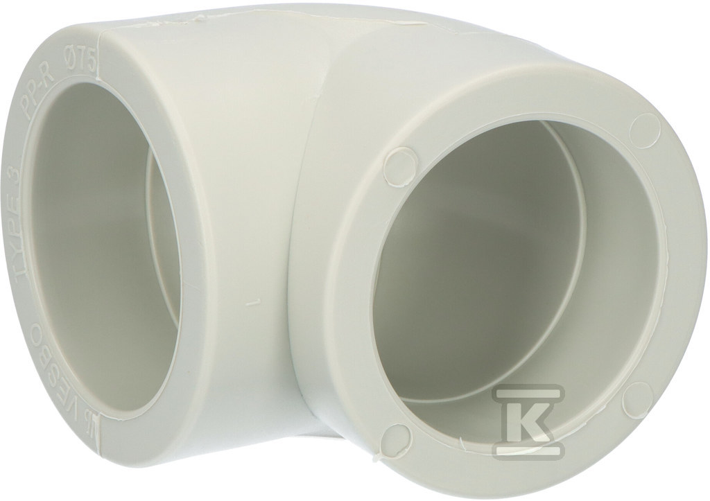 PP koleno 90° 75mm - 304-75-V